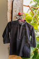 Boys Kurta Shalwar Black - Embroidered Collar