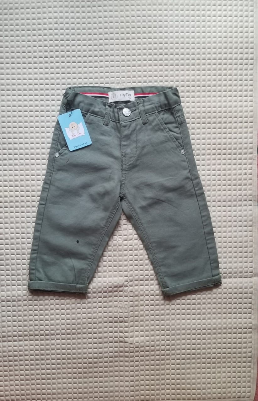 Boys Chino Shorts - Olive
