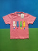 4 Cats . Girls pink t-shirt