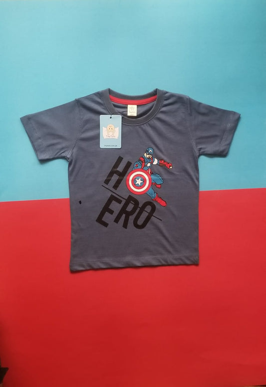 Captain America - Boys T-shirt Blue