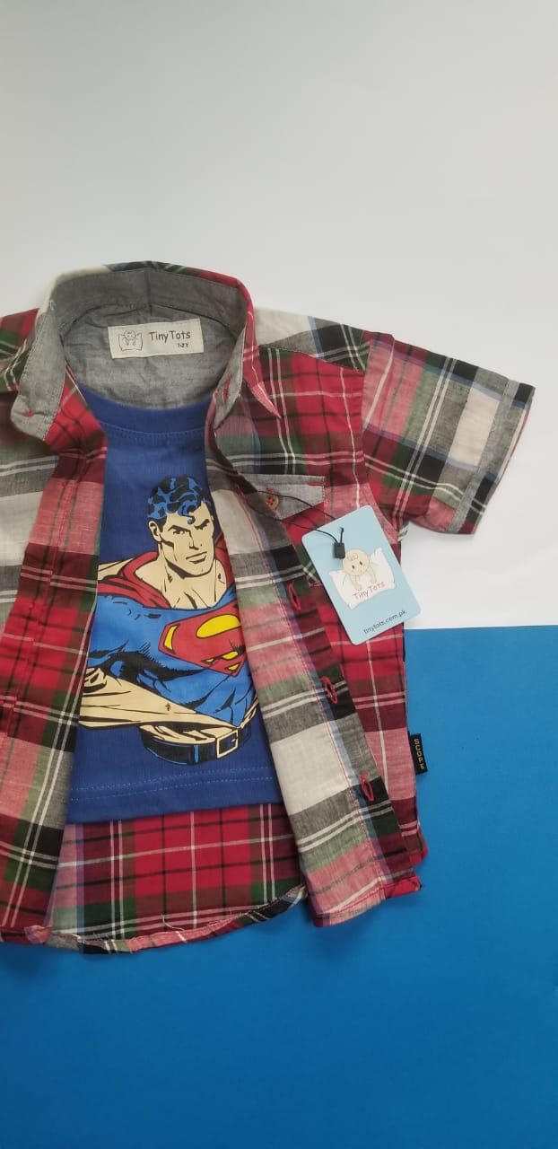 Superman Double Shirt - Red