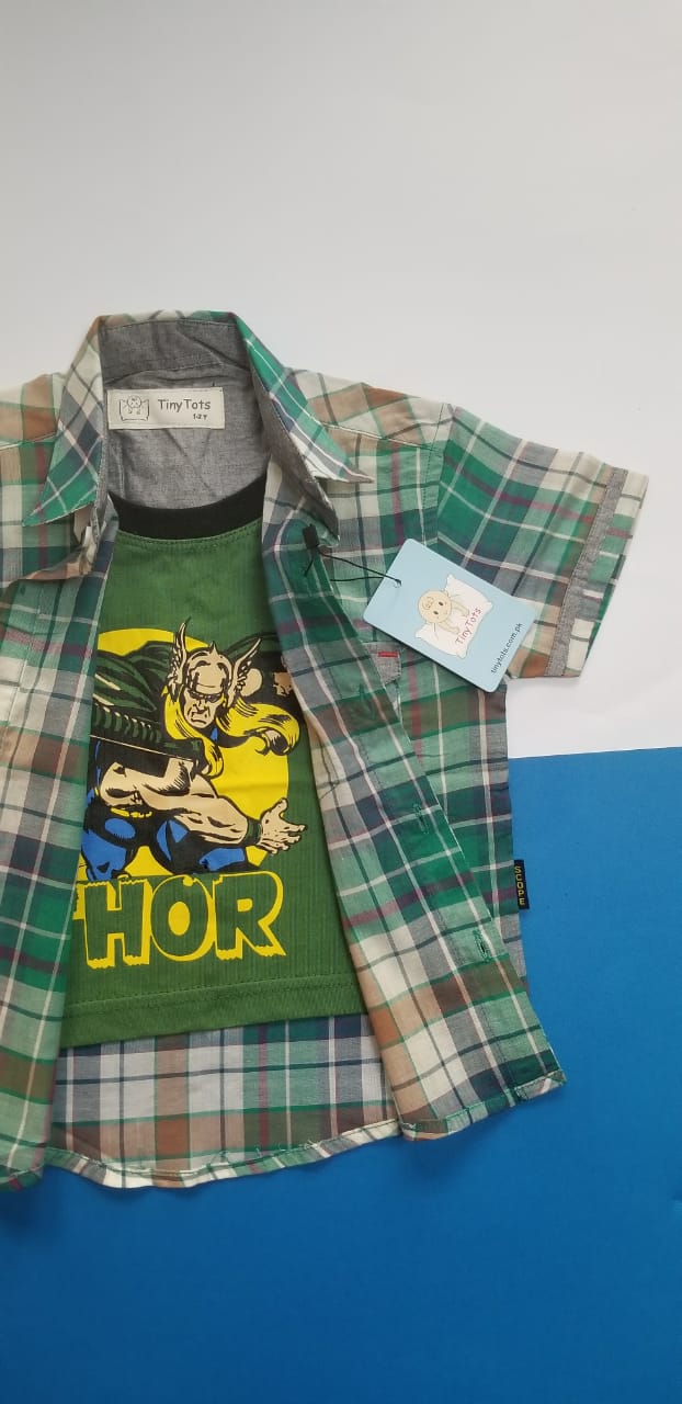 the might THOR double shirt