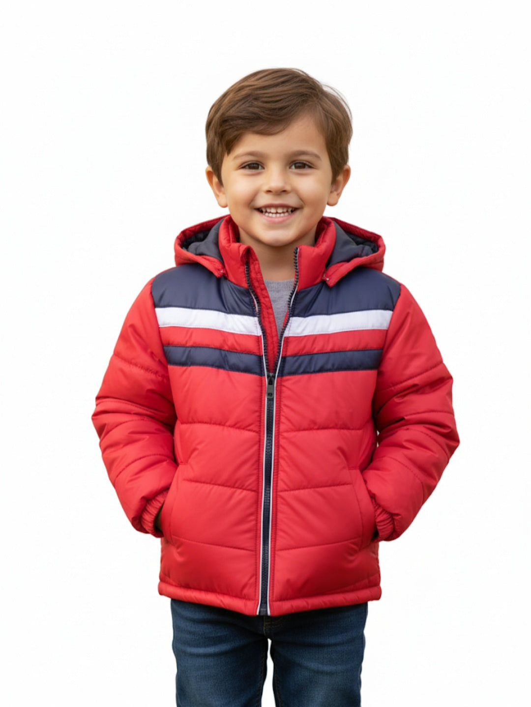 Scarlet Red Quilted Puffer Jacket