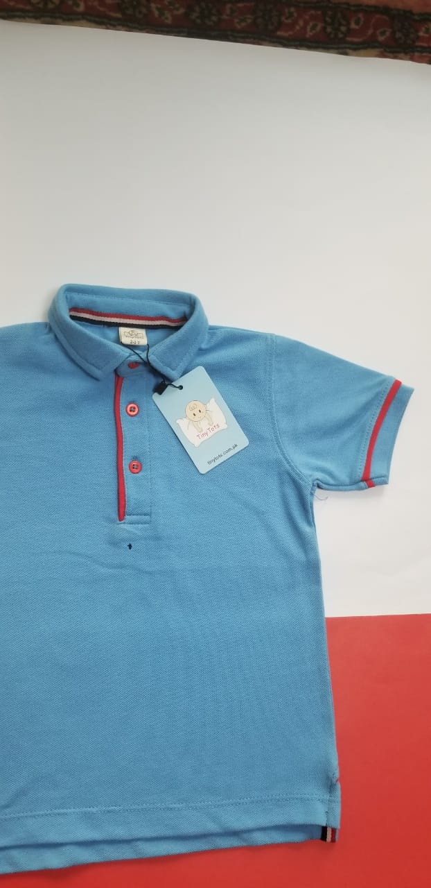 Boys Polo Shirt - sky