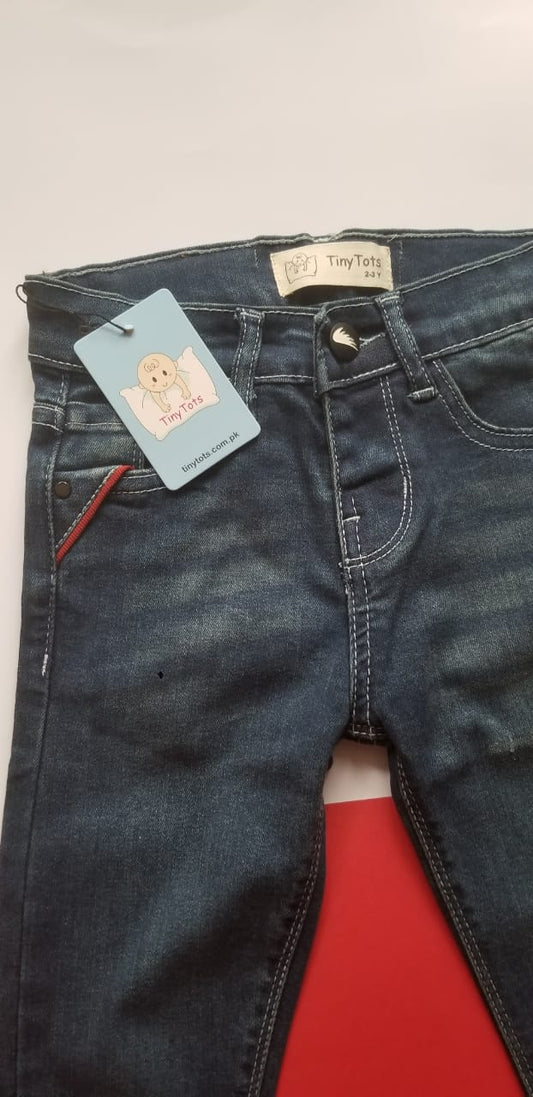 Kids Denim - Dark Blue with red tint