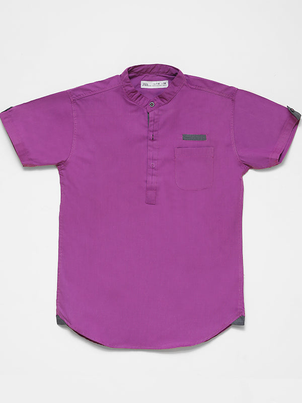 smart casual shirt - purple