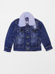 Denim Biker Jacket - Royal Blue