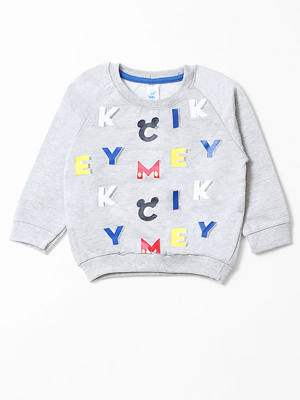 Infants Alphabets Graphic Fleece Sweat Shirt