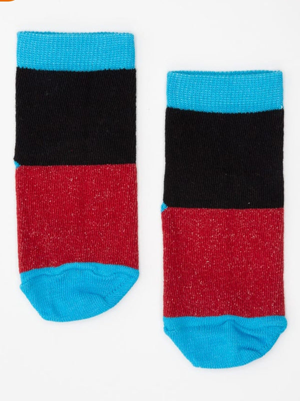 Wide Pattern Crew Socks - P12