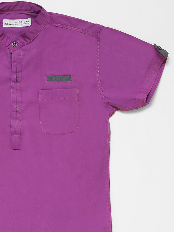 smart casual shirt - purple
