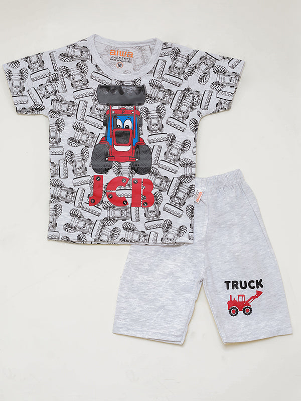 JCB Heavy machine graphic suit - Red