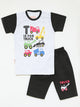 T for Truck graphic suit - black