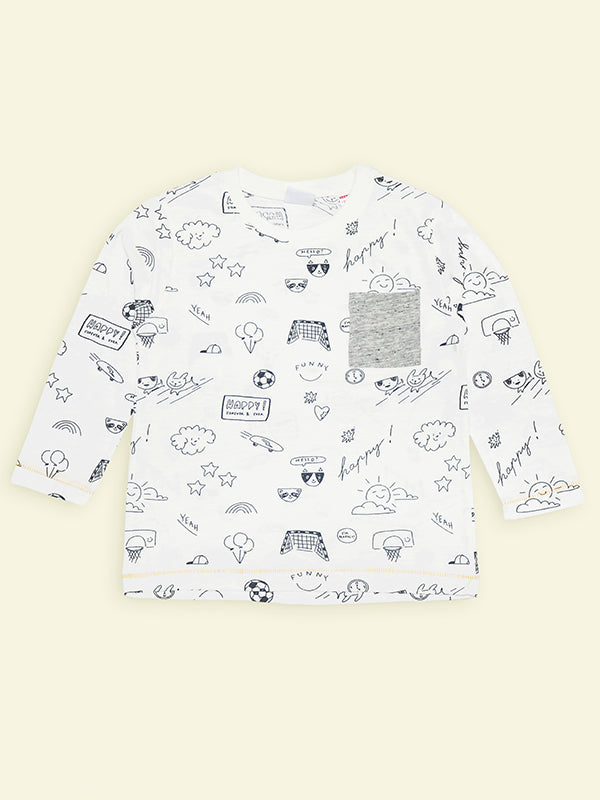 Zara Ptinted shirt with front Pocket