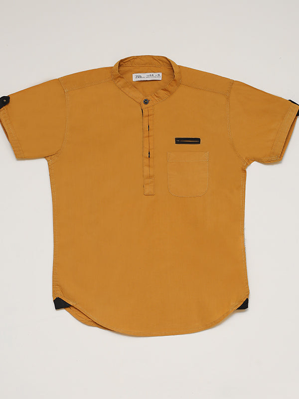 smart casual shirt - mustard