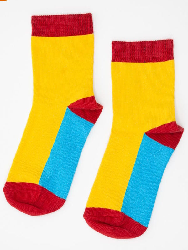 Wide Pattern Multi Crew Socks - P20