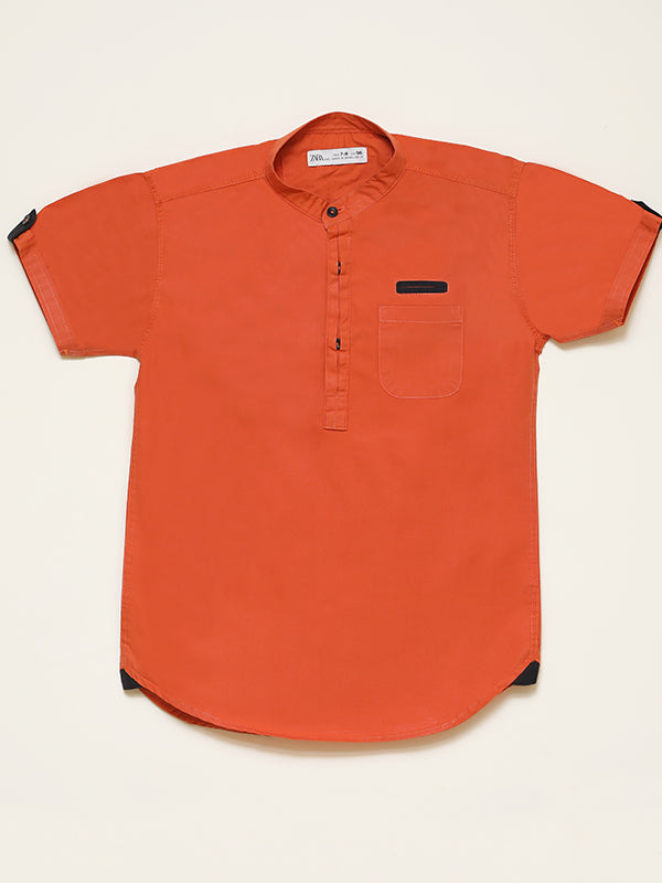 smart casual shirt - Rust