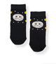 Moon & Stars Black Crew Socks - P27