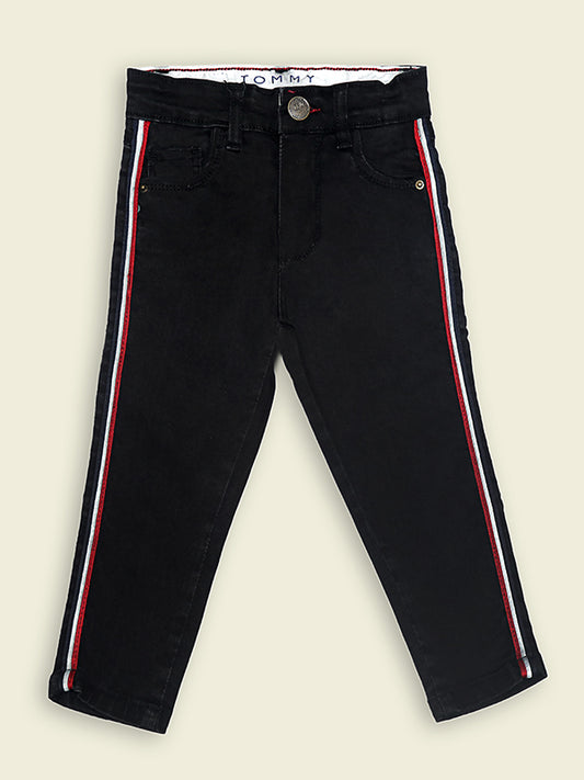 Tommy Hilfiger Jeans with side tapes - Black