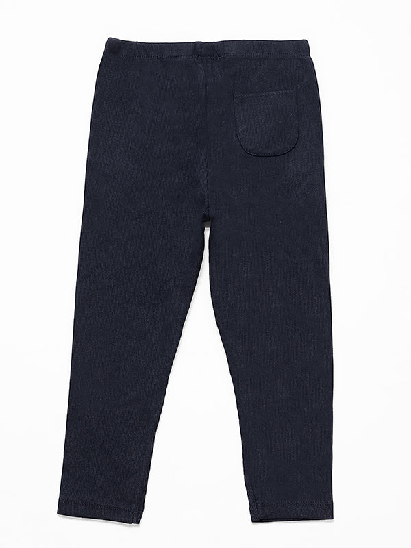 Zara Black Ribbed Pajama