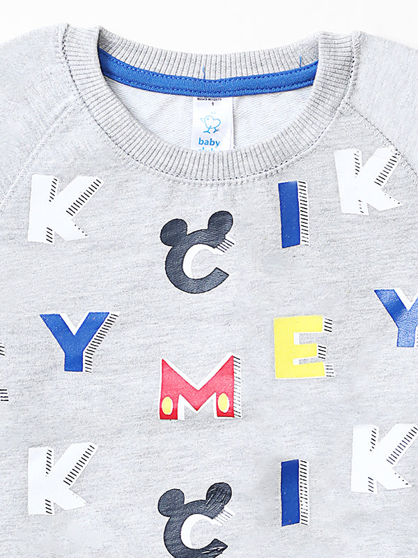 Infants Alphabets Graphic Fleece Sweat Shirt