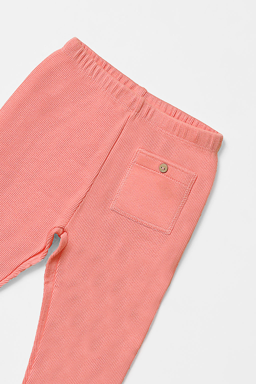 Peach Pink Ribbed Pajama
