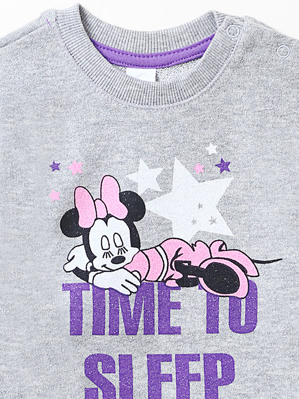 Time To Sleep Mini Mouse Fleece Sweat Shirt