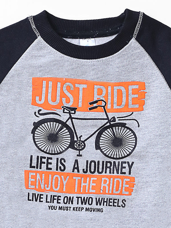 Infants Just Ride - Two Toned Sweat Shirt