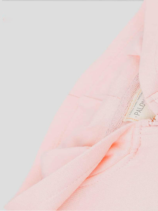 Pink Fleece Zipper Hoodie