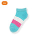 Pink & Blue Wide Pattern Ankle Socks - P36