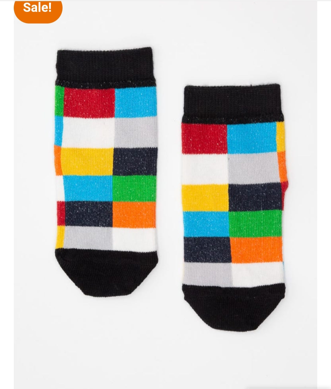 Multi Check Crew Socks - P43