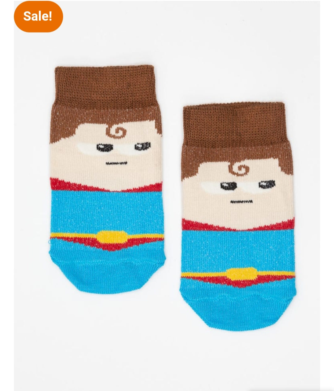 Angry Bird Blue Brown Crew Socks - P46