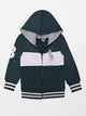 Polo Fleece Zipper Hoodie - Green