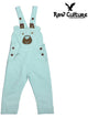 Denim Cotton Bear Face Dungaree - Aqua Blue