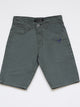 Denim cotton short - Olive Green