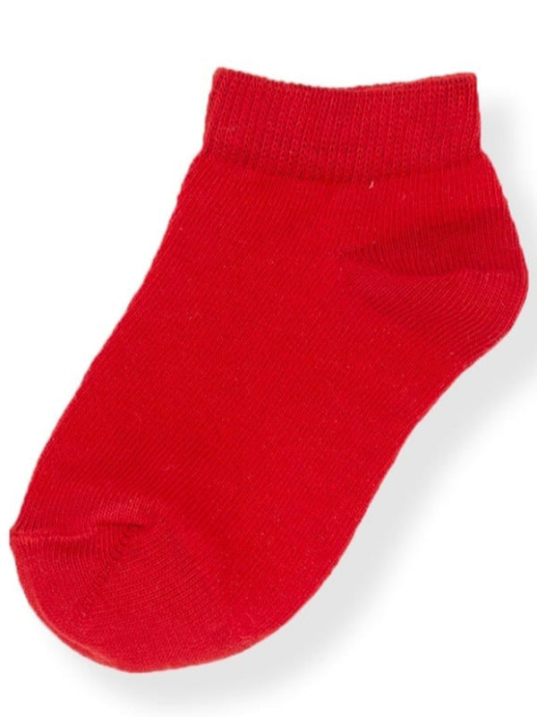 Basic Red Ankle Socks - P06