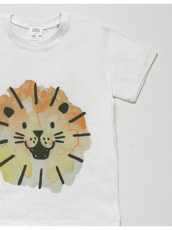 ZARA Lion graphic Tee