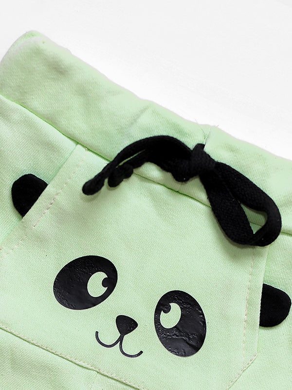 MANGO cotton short - Light Green