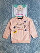 Infants Space Walk Pink Double Fleece Sweat Shirt
