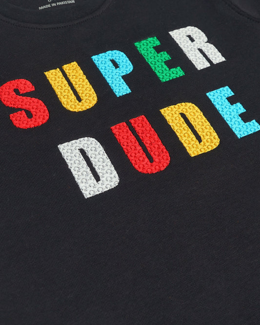 Super Dude Wool Sweat Shirt - 3D Graphic