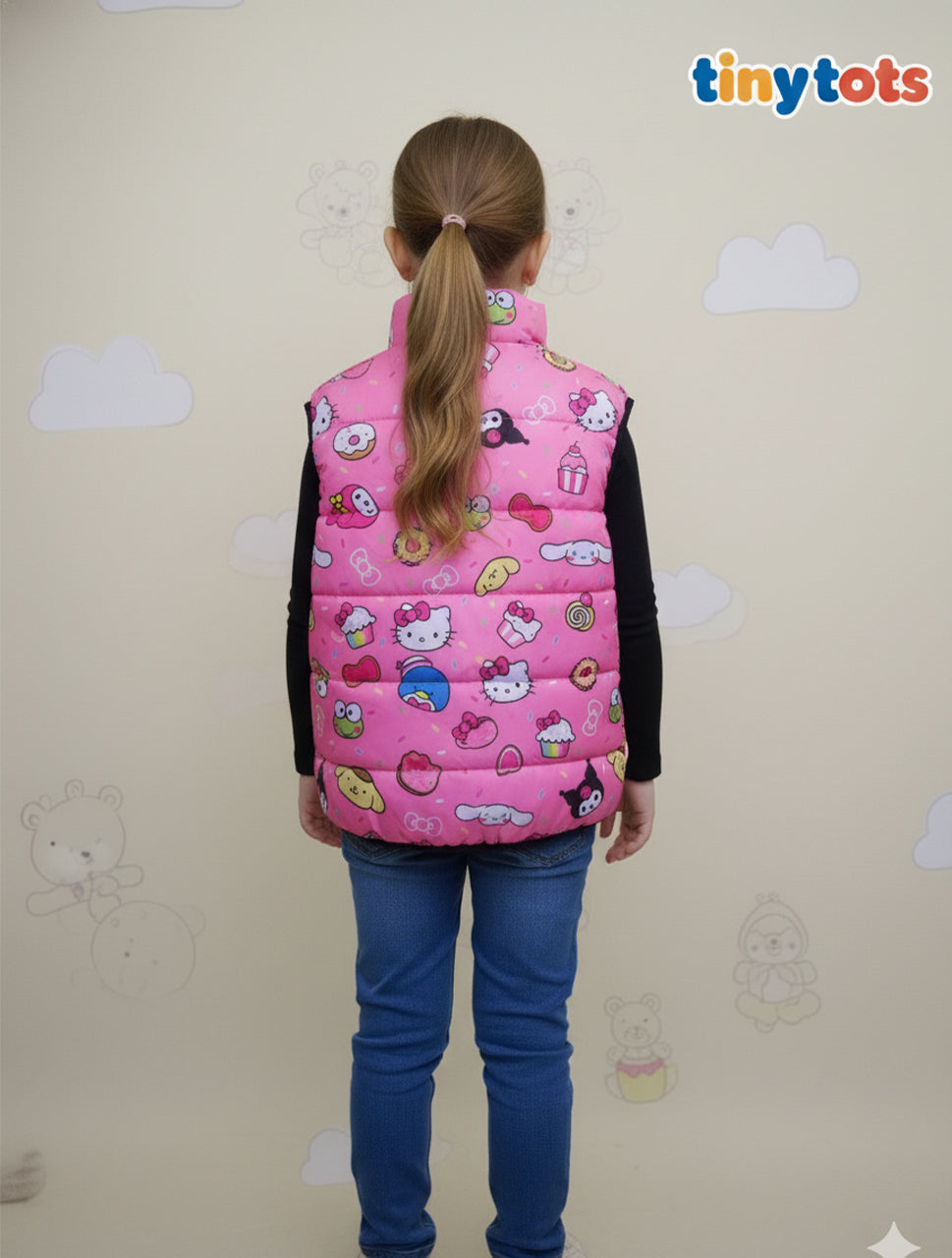 Hey Kitty Quilted Puffer Jacket