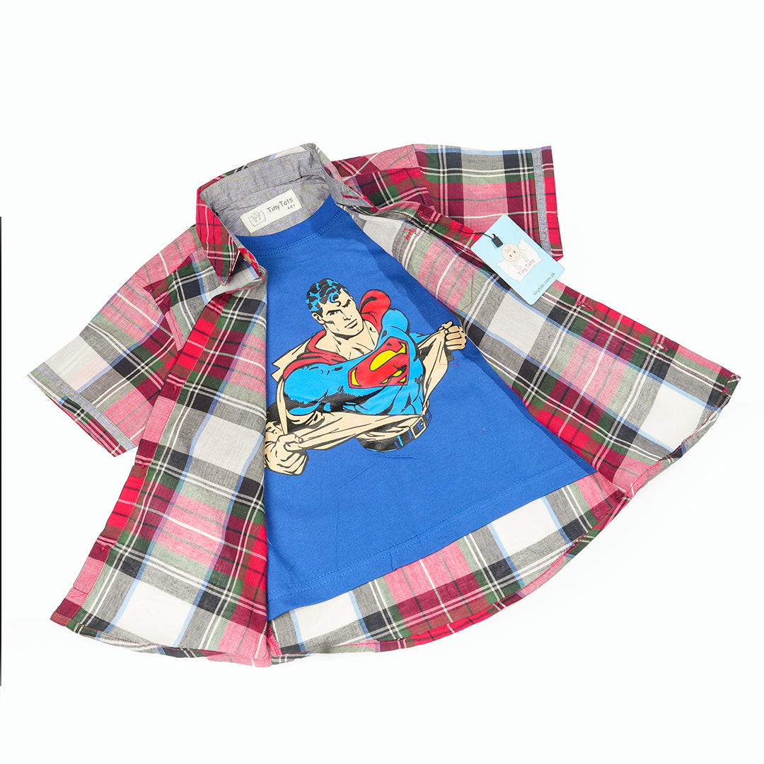 Superman Double Shirt - Red