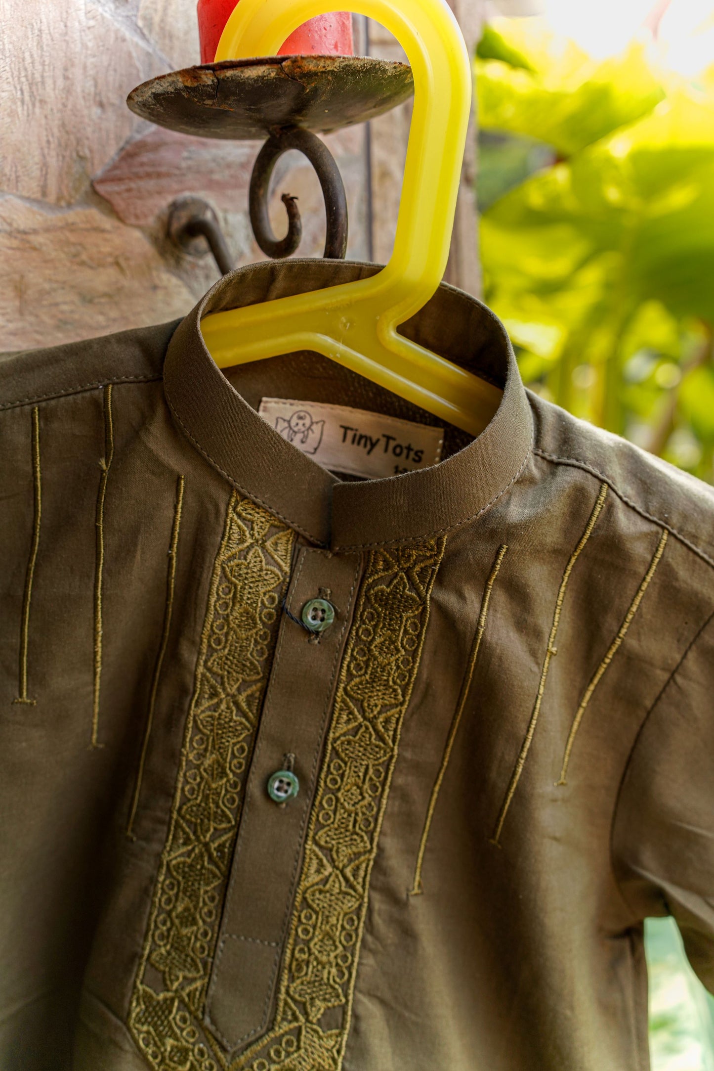 Boys Kurta Shalwar Brown
