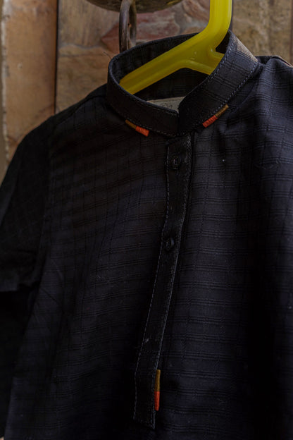 Boys Kurta Shalwar Black