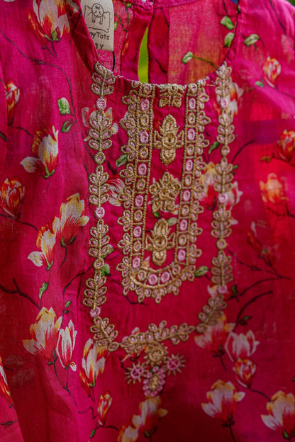 Embroiderd Co-ord set - Blush Pink