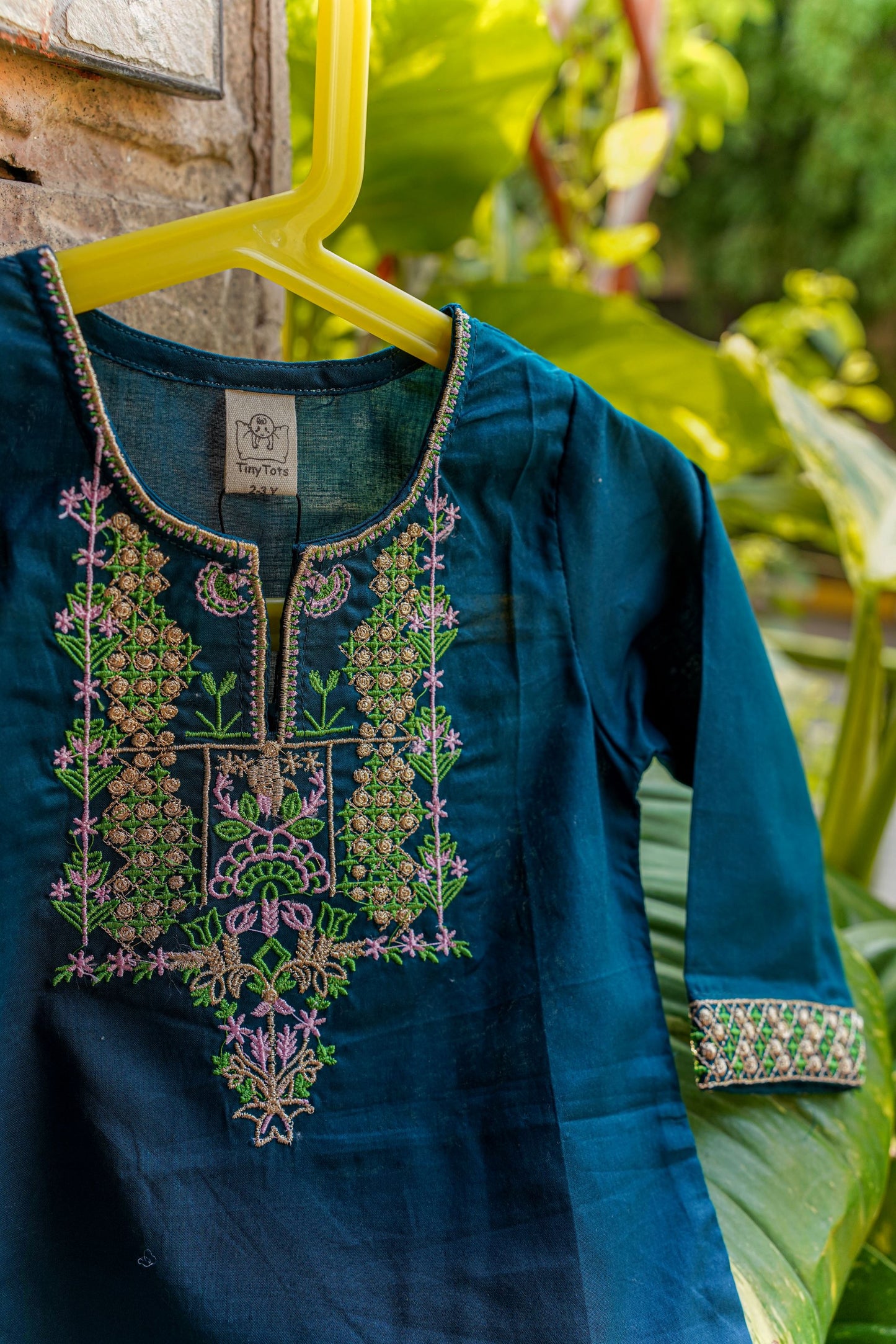 Embroiderd Co-ord set - Emerald