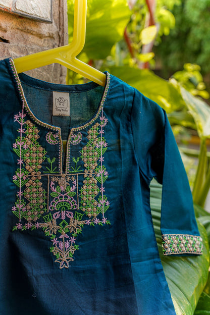 Embroiderd Co-ord set - Emerald