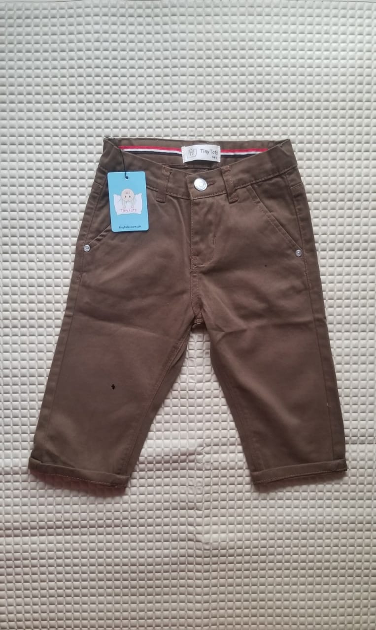 Boys Chino Shorts - Rust Brown