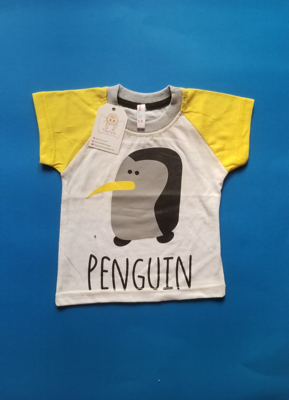 Boys T-Shirt White/Yellow