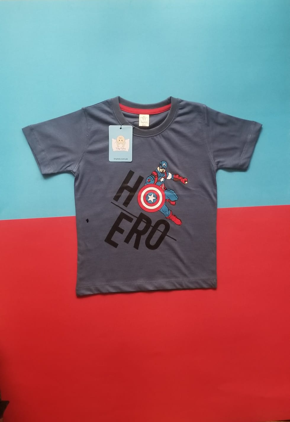 Captain America - Boys T-shirt Blue