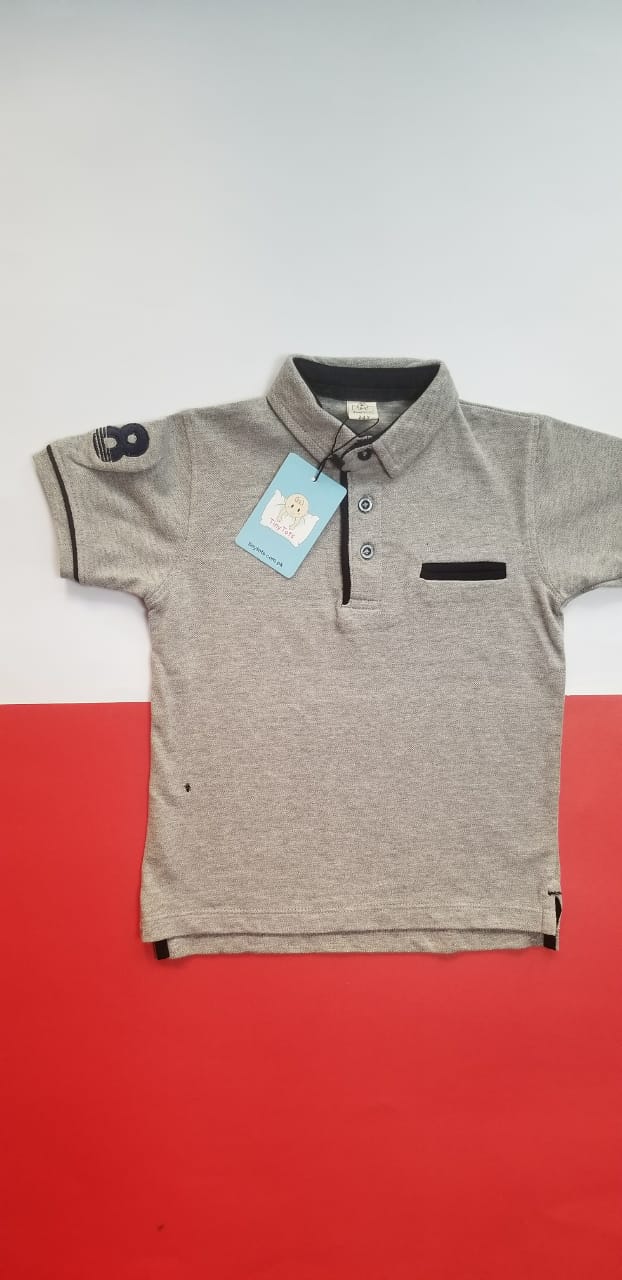 Boys Polo Shirt - Grey